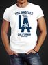 Herren T-Shirt Los Angeles California LA Palme Slim Fit Neverless®preview