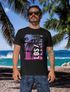 Herren T-Shirt Los Angeles LA Ocean Side Sommer Palmen Aufdruck Print Schrift Bedruckt Fashion Streetstyle Neverless®preview