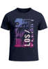 Herren T-Shirt Los Angeles LA Ocean Side Sommer Palmen Aufdruck Print Schrift Bedruckt Fashion Streetstyle Neverless®preview