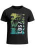 Herren T-Shirt Los Angeles LA Ocean Side Sommer Palmen Aufdruck Print Schrift Bedruckt Fashion Streetstyle Neverless®preview