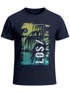 Herren T-Shirt Los Angeles LA Ocean Side Sommer Palmen Aufdruck Print Schrift Bedruckt Fashion Streetstyle Neverless®preview