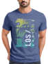 Herren T-Shirt Los Angeles LA Ocean Side Sommer Palmen Aufdruck Print Schrift Bedruckt Fashion Streetstyle Neverless®preview