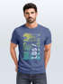 Herren T-Shirt Los Angeles LA Ocean Side Sommer Palmen Aufdruck Print Schrift Bedruckt Fashion Streetstyle Neverless®preview