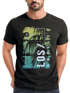 Herren T-Shirt Los Angeles LA Ocean Side Sommer Palmen Aufdruck Print Schrift Bedruckt Fashion Streetstyle Neverless®preview