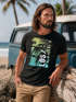 Herren T-Shirt Los Angeles LA Ocean Side Sommer Palmen Aufdruck Print Schrift Bedruckt Fashion Streetstyle Neverless®preview