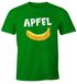 Herren T-Shirt lustiger Aufdruck Apfel Banane Witz Scherz Fun-Shirt Spruch lustig Moonworks®preview