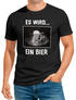 Herren T-Shirt Männer Bier Alkohol Spruch Partyshirt Fasching Karneval Funshirt Moonworks®preview