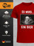 Herren T-Shirt Männer Bier Alkohol Spruch Partyshirt Fasching Karneval Funshirt Moonworks®preview