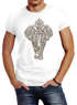 T-Shirt Donna Neverless – Mandala Bohémien Slim Fit – Nero/Bianco