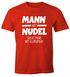 Herren T-Shirt Mann mit Nudel sucht Frau mit Klopapiier 2020 hamstern bunkern Fun-Shirt Spruch lustig Moonworks®preview