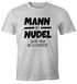 Herren T-Shirt Mann mit Nudel sucht Frau mit Klopapiier 2020 hamstern bunkern Fun-Shirt Spruch lustig Moonworks®preview