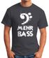 Herren T-Shirt Mehr Bass Musik Party Moonworks®preview