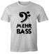 Herren T-Shirt Mehr Bass Musik Party Moonworks®preview
