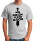 Herren T-Shirt Mein Kostüm ist in der Wäsche Fasching Faschings-Shirt Fun-Shirt Moonworks®preview