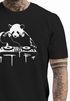 Herren T-Shirt mit Aufdruck Panda DJ Techno Rave Festival Outfit Sommer Fashion Streetstyle Neverless®preview