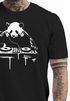 Herren T-Shirt mit Aufdruck Panda DJ Techno Rave Festival Outfit Sommer Fashion Streetstyle Neverless®preview