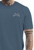 Herren T-Shirt mit Berg-Logo Outdoor Grafikshirt mit Sonnen-Print auf der Brust Sommer Fashion Neverless®preview