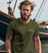 Herren T-Shirt mit Berg-Logo Outdoor Grafikshirt mit Sonnen-Print auf der Brust Sommer Fashion Neverless®preview