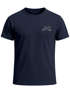 Herren T-Shirt mit Berg-Logo Outdoor Grafikshirt mit Sonnen-Print auf der Brust Sommer Fashion Neverless®preview