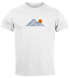 Herren T-Shirt mit Berg Print Grafikshirt mit Sonne Linien-Design Baumwolle Outdoor Style Naturmotiv für Freizeit Urlaub Neverless®preview