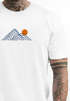 Herren T-Shirt mit Berg Print Grafikshirt mit Sonne Linien-Design Baumwolle Outdoor Style Naturmotiv für Freizeit Urlaub Neverless®preview