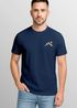 Herren T-Shirt mit Bergmotiv | Minimalistisches Outdoor Grafikshirt mit Sonnen-Print Natur Logo | Kurzarmshirt Baumwolle Fashion Streetstyle Neverless®preview