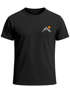 Herren T-Shirt mit Bergmotiv | Minimalistisches Outdoor Grafikshirt mit Sonnen-Print Natur Logo | Kurzarmshirt Baumwolle Fashion Streetstyle Neverless®preview