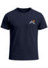 Herren T-Shirt mit Bergmotiv | Minimalistisches Outdoor Grafikshirt mit Sonnen-Print Natur Logo | Kurzarmshirt Baumwolle Fashion Streetstyle Neverless®preview