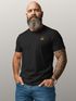 Herren T-Shirt mit Brusttasche Bayrischer Grantler Trachtenlook für das Oktoberfest Bier Fun-Shirt Moonworks®preview