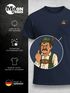 Herren T-Shirt mit Brusttasche Bayrischer Grantler Trachtenlook für das Oktoberfest Bier Fun-Shirt Moonworks®preview