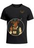 Herren T-Shirt mit Brusttasche Bayrischer Grantler Trachtenlook für das Oktoberfest Bier Fun-Shirt Moonworks®preview