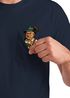 Herren T-Shirt mit Brusttasche Bayrischer Grantler Trachtenlook für das Oktoberfest Bier Fun-Shirt Moonworks®preview