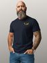 Herren T-Shirt mit Brusttasche Bayrischer Grantler Trachtenlook für das Oktoberfest Bier Fun-Shirt Moonworks®preview
