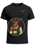 Herren T-Shirt mit Brusttasche Bayrischer Grantler Trachtenlook für das Oktoberfest Bier Fun-Shirt Moonworks®preview