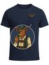 Herren T-Shirt mit Brusttasche Bayrischer Grantler Trachtenlook für das Oktoberfest Bier Fun-Shirt Moonworks®preview