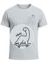 Herren T-Shirt mit Brusttasche Dinosaurier Brustprint Lustig Fun-Shirt Freizeitshirt für Männer Moonworks®preview