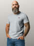 Herren T-Shirt mit Brusttasche Flamingo Print Fun-Shirt Spritz Orange Freizeitshirt Lustig Männer Moonworks®preview