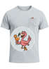 Herren T-Shirt mit Brusttasche Flamingo Print Fun-Shirt Spritz Orange Freizeitshirt Lustig Männer Moonworks®preview