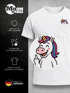 Herren T-Shirt mit Brusttasche Fun-Shirt Einhorn Freizeitshirt Männer mit witzigem Brustlogo Moonworks®preview