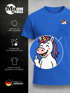 Herren T-Shirt mit Brusttasche Fun-Shirt Einhorn Freizeitshirt Männer mit witzigem Brustlogo Moonworks®preview