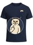 Herren T-Shirt mit Brusttasche Fun-Shirt Katze Lustig Mittelfinger Statement Moonworks®preview