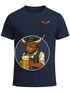 Herren T-Shirt mit Brusttasche Grantler Ochse Hirsch Maßkrug Bier Trachtenlook Ersatz Tracht für das Oktoberfest Fun-Shirt Moonworks®preview
