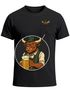 Herren T-Shirt mit Brusttasche Grantler Ochse Hirsch Maßkrug Bier Trachtenlook Ersatz Tracht für das Oktoberfest Fun-Shirt Moonworks®preview