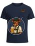 Herren T-Shirt mit Brusttasche Grantler Ochse Hirsch Maßkrug Bier Trachtenlook Ersatz Tracht für das Oktoberfest Fun-Shirt Moonworks®preview