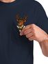 Herren T-Shirt mit Brusttasche Grantler Ochse Hirsch Maßkrug Bier Trachtenlook Ersatz Tracht für das Oktoberfest Fun-Shirt Moonworks®preview
