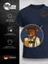 Herren T-Shirt mit Brusttasche Grantler Ochse Hirsch Maßkrug Bier Trachtenlook Ersatz Tracht für das Oktoberfest Fun-Shirt Moonworks®preview
