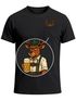 Herren T-Shirt mit Brusttasche Grantler Ochse Hirsch Maßkrug Bier Trachtenlook Ersatz Tracht für das Oktoberfest Fun-Shirt Moonworks®preview