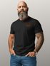 Herren T-Shirt mit Brusttasche Grantler Ochse Hirsch Maßkrug Bier Trachtenlook Ersatz Tracht für das Oktoberfest Fun-Shirt Moonworks®preview