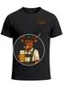 Herren T-Shirt mit Brusttasche Grantler Ochse Hirsch Maßkrug Bier Trachtenlook Ersatz Tracht für das Oktoberfest Fun-Shirt Moonworks®preview
