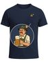 Herren T-Shirt mit Brusttasche Grantler Ochse Hirsch Maßkrug Bier Trachtenlook Ersatz Tracht für das Oktoberfest Fun-Shirt Moonworks®preview